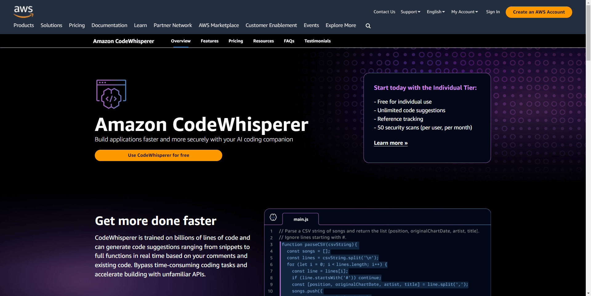 Amazon Codewhisperer