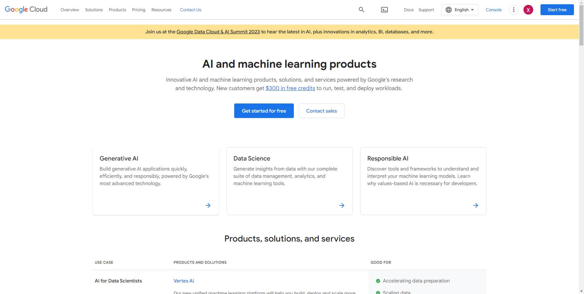 Google Cloud AI