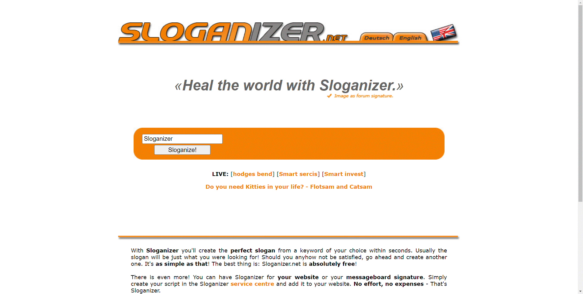 slogan generator- Sloganizer