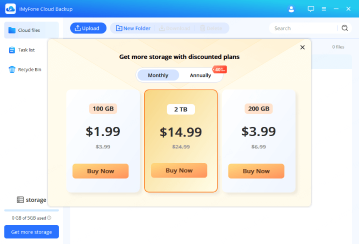 buy cloud storage plans