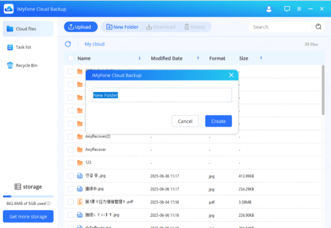 create new folder