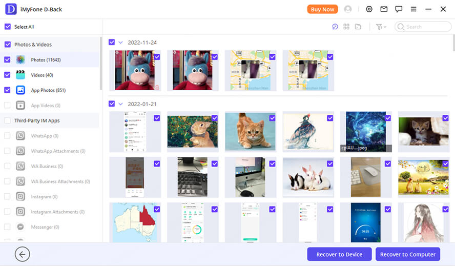 cover of Preview recovered files and export them to your Device or Computer