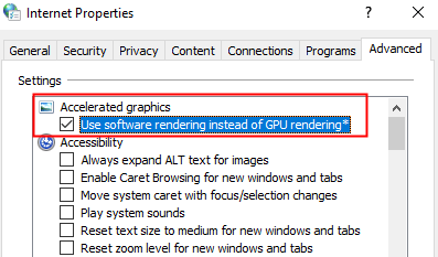 enable accelerated graphics