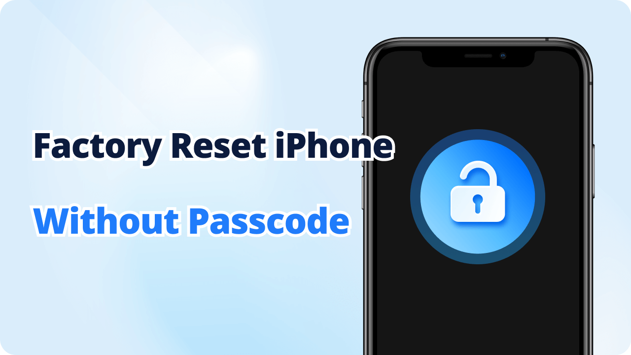 factory reset iphone without passcode