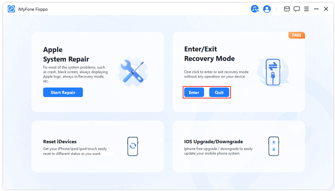 fixppo enter or exit recovery mode