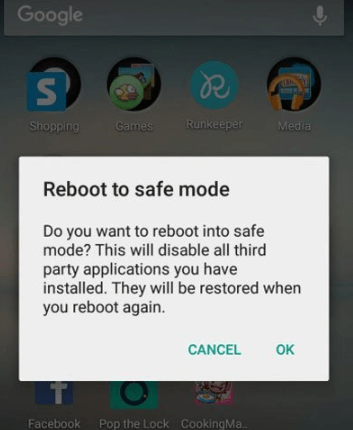 reboot to safe mode