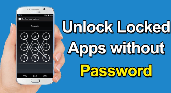 unlock locked apps when forgeting the password