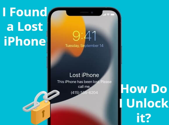 i found a lost iphone how do i unlock it