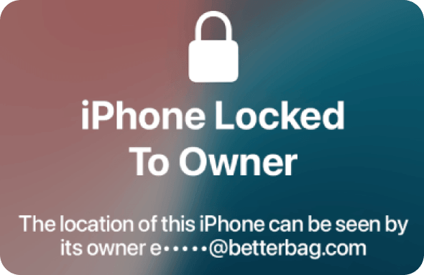 iPhone locker to owner
