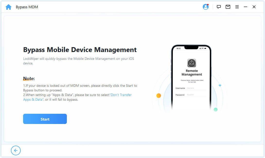 bypass mobile device management