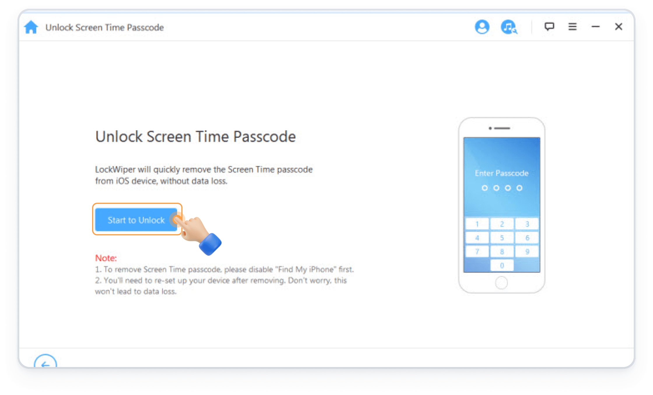 Unlok screen time passcode 2