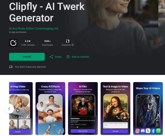 clipfly ai twerk