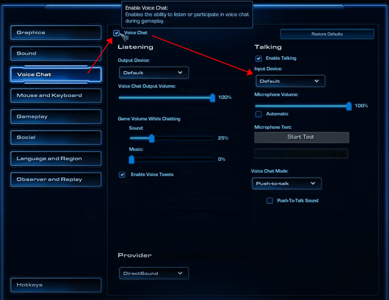 change starcraft input device