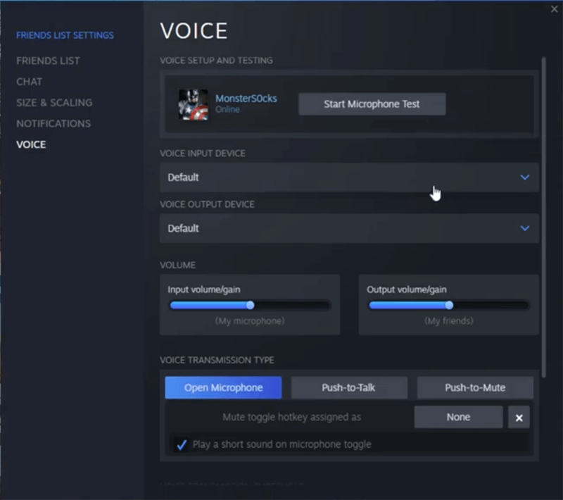 select input device