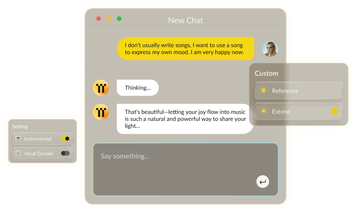 Tunesona chat to music