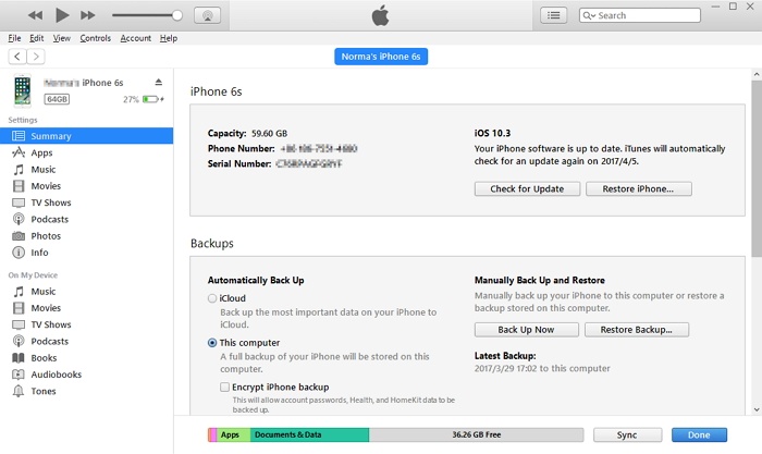 use iTunes to update iPhone without wifi