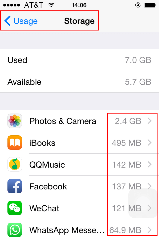 iphone not enough storage