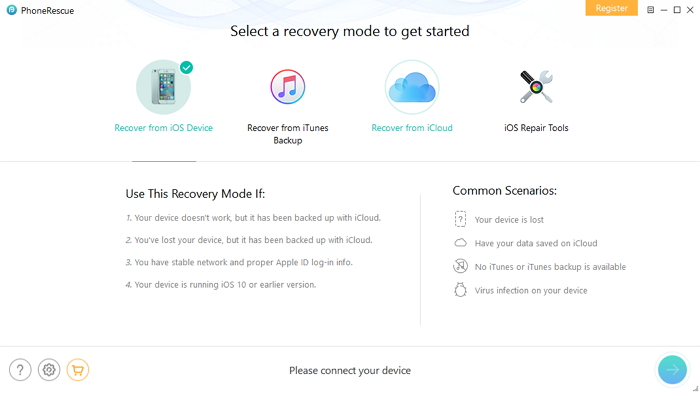 PhoneRescue iTunes backup viewer