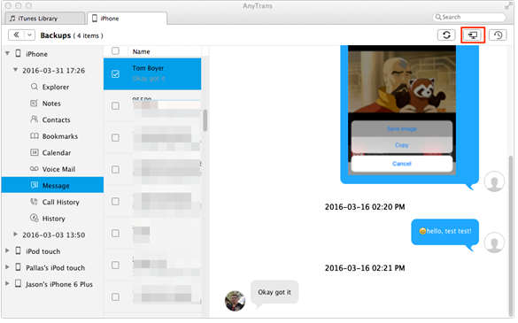 anytrans backup messages ios
