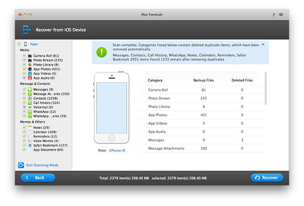 i phone data recovery for mac tool