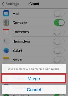 merge the contacts