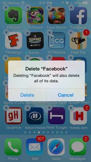 delete app release space