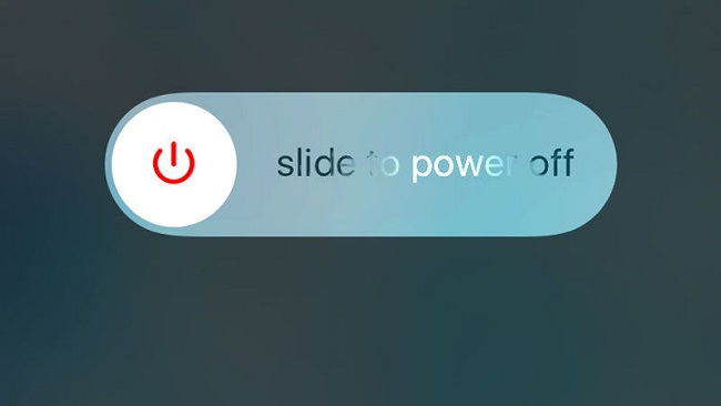 slide to power off