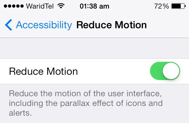 reduce motion