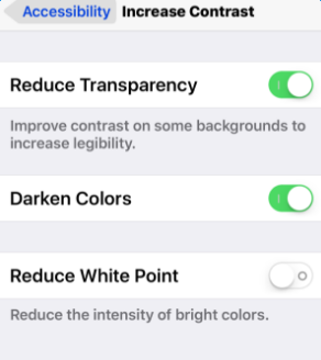 Enable Reduce Transparency If iPhone Screen Blinking