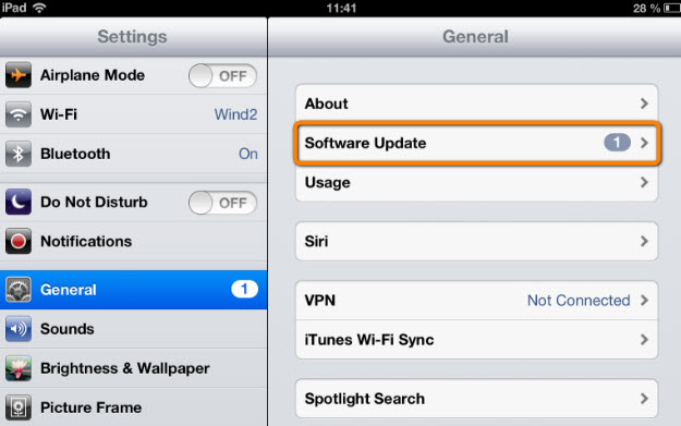 update ios ipad