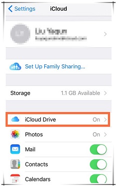 turn on whatsapp icloud drive