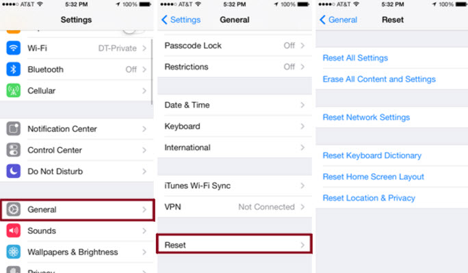 Restore iPhone to Factory Settings 