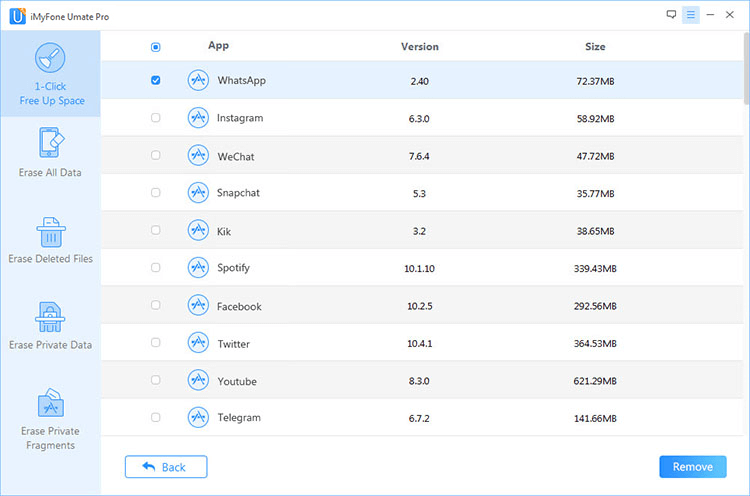 Remove temporary files