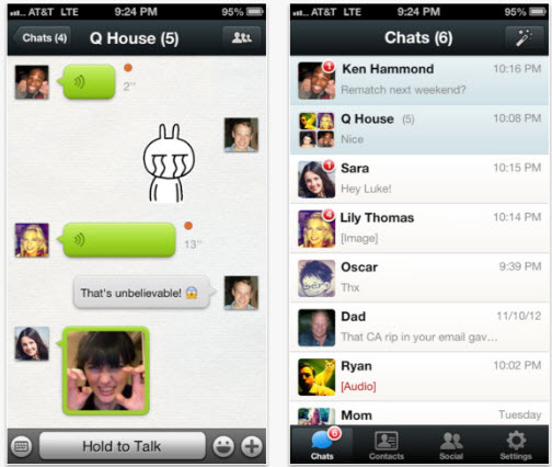 delete wechat message