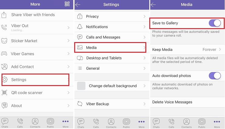 Save Photos from Viber on iPhone