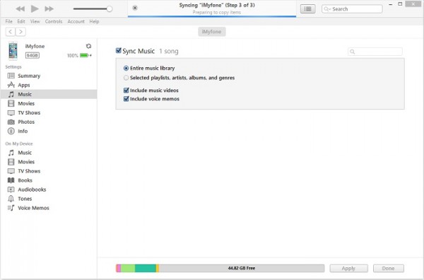 sync-music-itunes-library