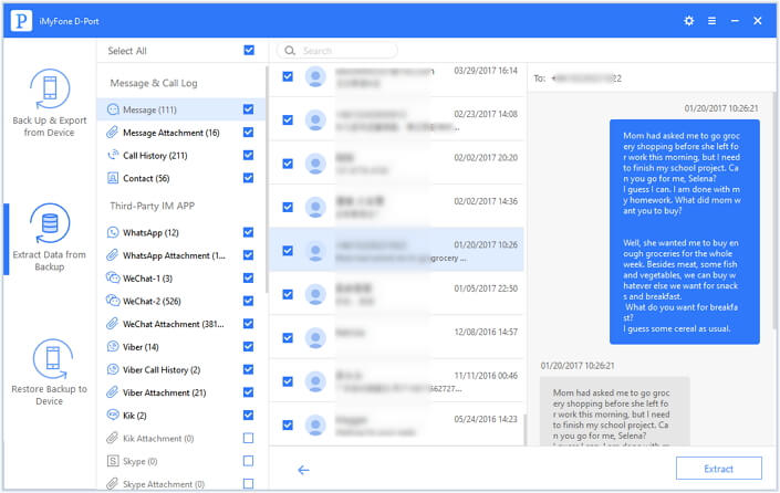 preview iMessages in iCloud backup