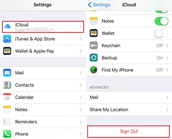 Sign Out of Your iCloud Account