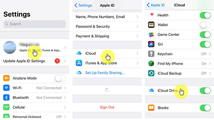 how to get pictures from icloud via iphone