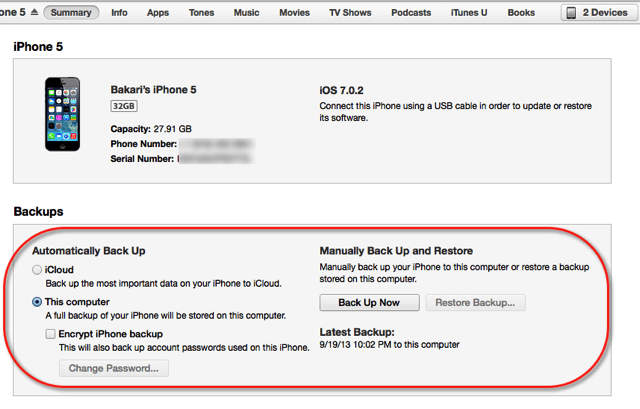 backup iphone to computer