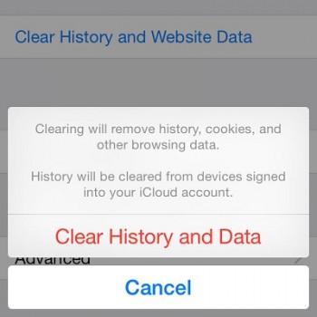 delete iphone data