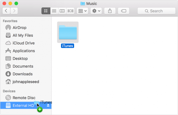how to transfer music from ipod to external hard drive