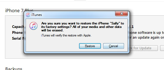 factory-reset-iphone-via-itunes