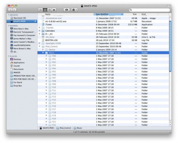 transfer music from ipod to itunes mac