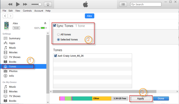 how to sync iphone pictures to computer using itunes