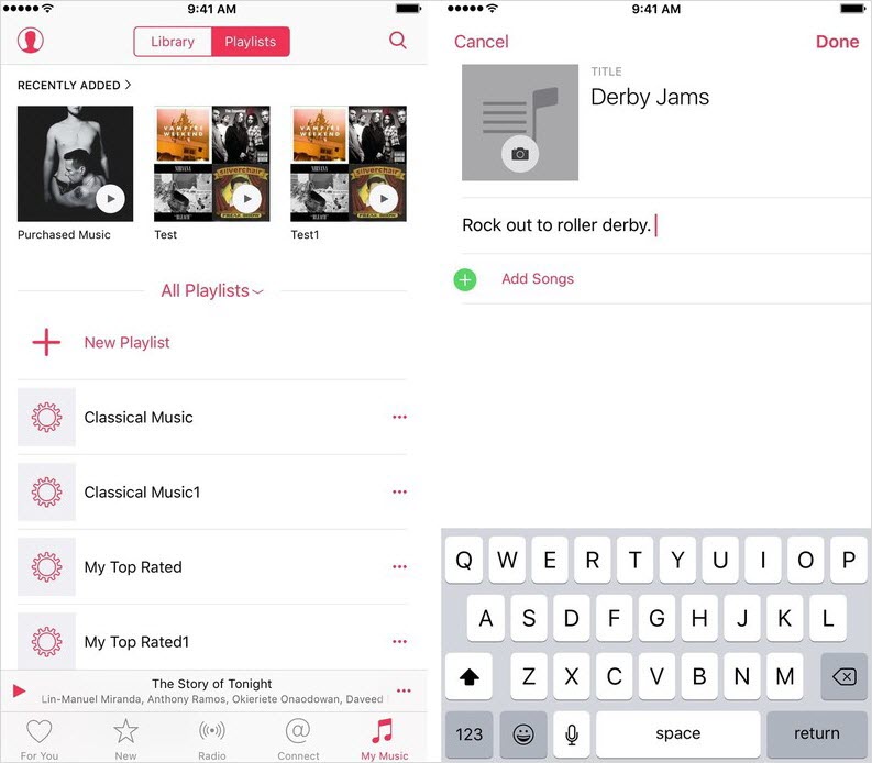 copy playlist to iphone