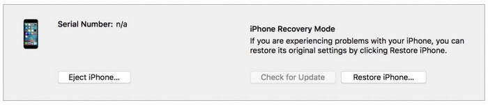 iphone recovery mode itunes