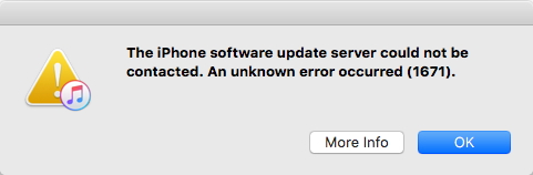 iTunes error 1671
