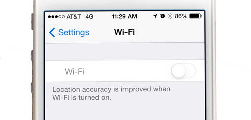 iPhone Wi-Fi greyed out 