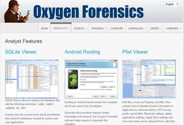 Oxygen forensics list of supported devices